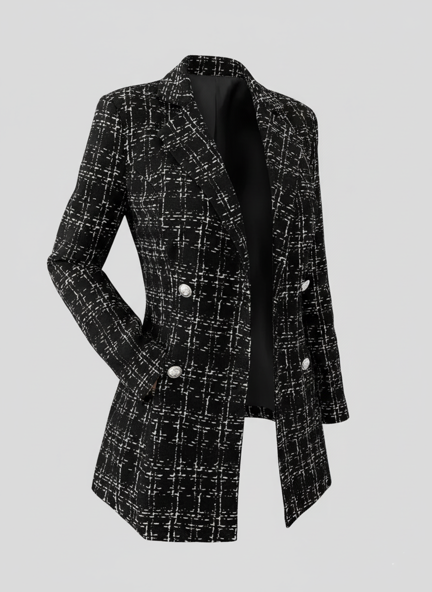 Tweed Double-Breasted Blazer